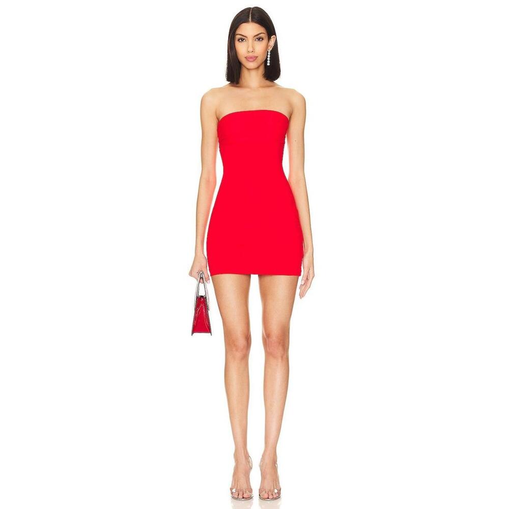 Superdown Felina strapless red mini dress szie S NWT